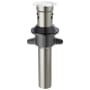 Delta Push Pop Up Drain with Overflow and Metal Tail Piece Chrome